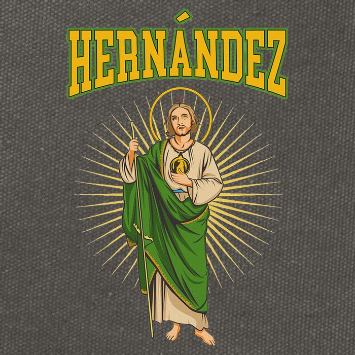 San Judas Tadeo Con Apellido HernáNdez Cotton Canvas Backpack