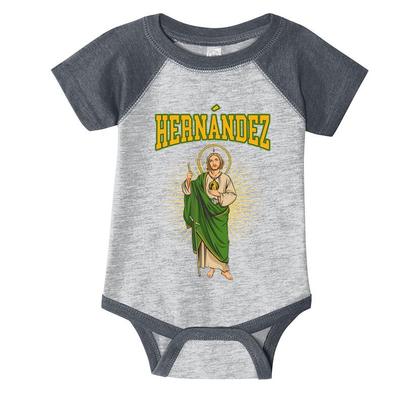 San Judas Tadeo Con Apellido HernáNdez Infant Baby Jersey Bodysuit