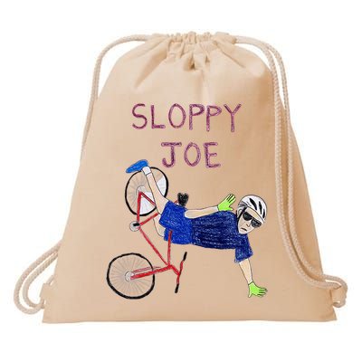Sloppy Joe Tee Running The Country Is Like Riding A Bike Drawstring Bag