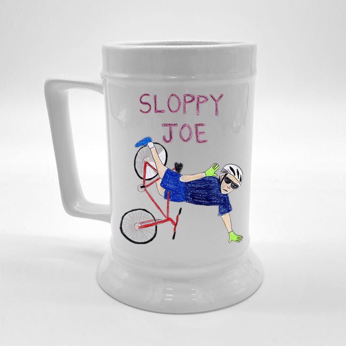 Sloppy Joe Tee Running The Country Is Like Riding A Bike Beer Stein