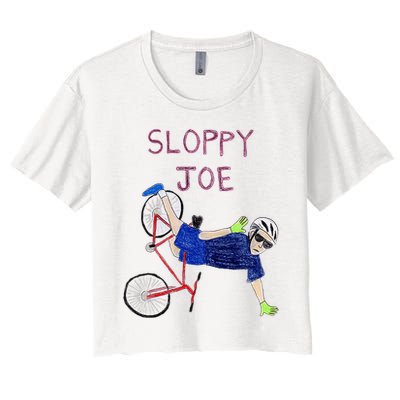 Sloppy Joe Tee Running The Country Is Like Riding A Bike Crop Top