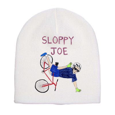 Sloppy Joe Tee Running The Country Is Like Riding A Bike Short Acrylic Beanie
