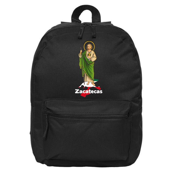 San Judas Tadeo with Zacatecas Mexico 16 in Basic Backpack