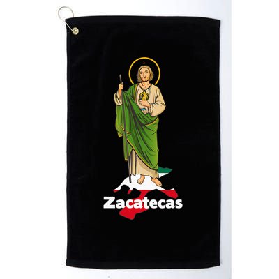 San Judas Tadeo with Zacatecas Mexico Golf Towel