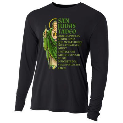 San Judas Tadeo gracias por protegerme Cooling Performance Long Sleeve Crew