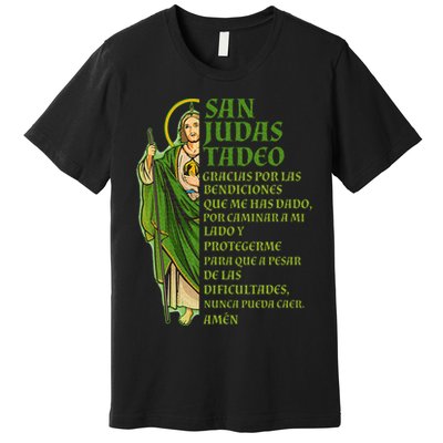 San Judas Tadeo gracias por protegerme Premium T-Shirt