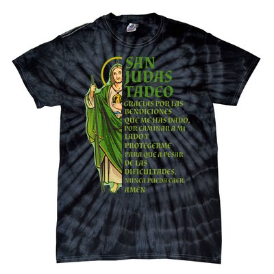 San Judas Tadeo gracias por protegerme Tie-Dye T-Shirt