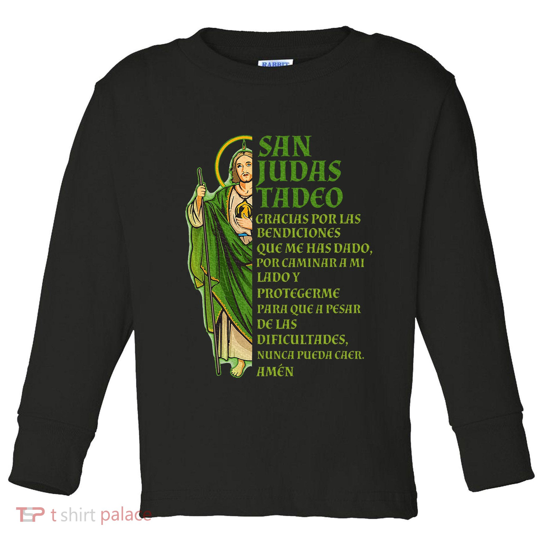 San Judas Tadeo gracias por protegerme Toddler Long Sleeve Shirt