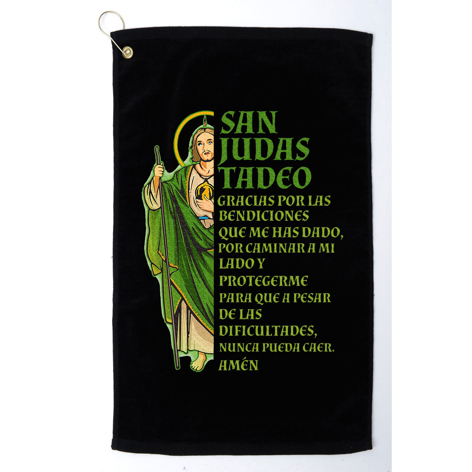 San Judas Tadeo gracias por protegerme Golf Towel