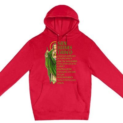 San Judas Tadeo gracias por protegerme Premium Pullover Hoodie