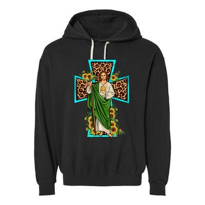 San Judas Tadeo Saint Jude Thaddeus Garment-Dyed Fleece Hoodie