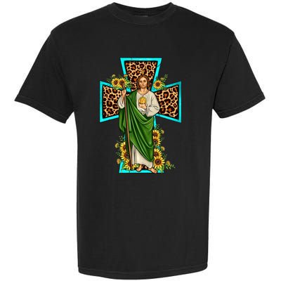 San Judas Tadeo Saint Jude Thaddeus Garment-Dyed Heavyweight T-Shirt