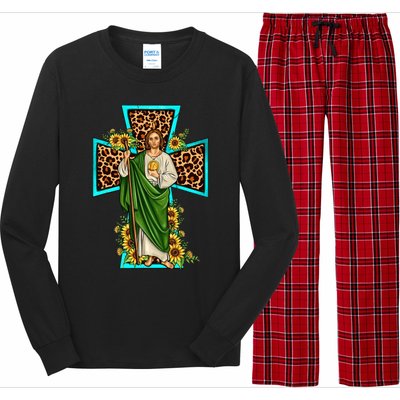 San Judas Tadeo Saint Jude Thaddeus Long Sleeve Pajama Set