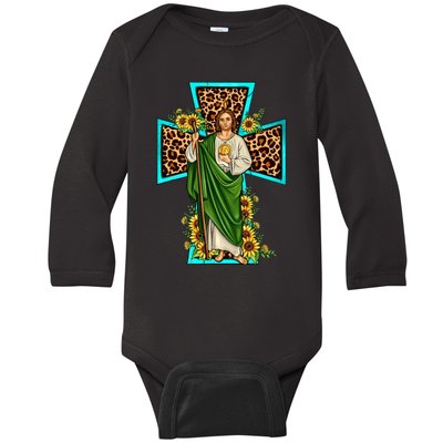 San Judas Tadeo Saint Jude Thaddeus Baby Long Sleeve Bodysuit