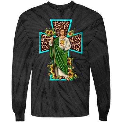 San Judas Tadeo Saint Jude Thaddeus Tie-Dye Long Sleeve Shirt