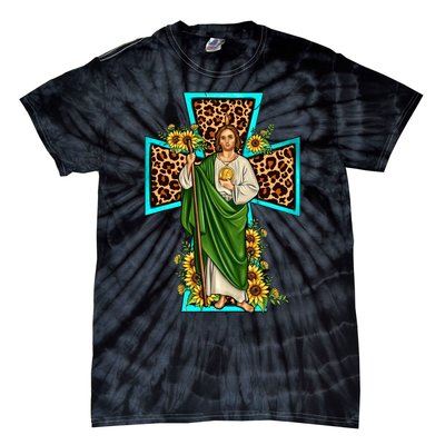 San Judas Tadeo Saint Jude Thaddeus Tie-Dye T-Shirt