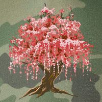 Sakura Japanese Tree Art Legacy Tie Dye Trucker Hat