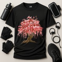 Sakura Japanese Tree Art Cooling Performance Crew T-Shirt