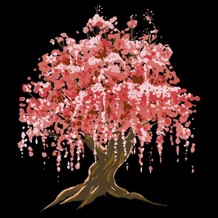 Sakura Japanese Tree Art Sustainable Bucket Hat