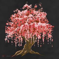 Sakura Japanese Tree Art 11oz C Handle Ceramic Mug
