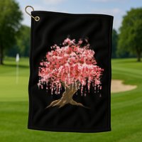 Sakura Japanese Tree Art Golf Towel