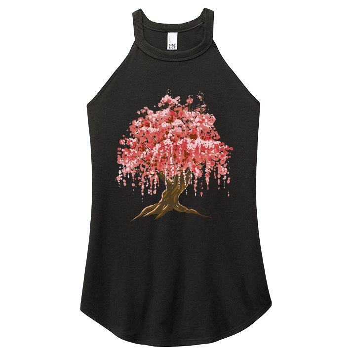 Sakura Japanese Tree Art Women's Perfect Tri Rocker Tank