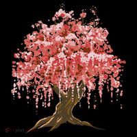 Sakura Japanese Tree Art Wool Snapback Cap