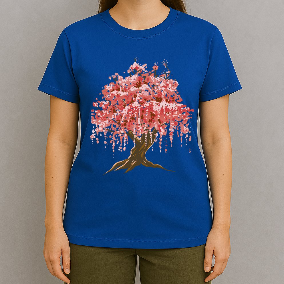 Sakura Japanese Tree Art T-Shirt