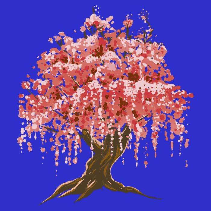 Sakura Japanese Tree Art Sustainable Beanie