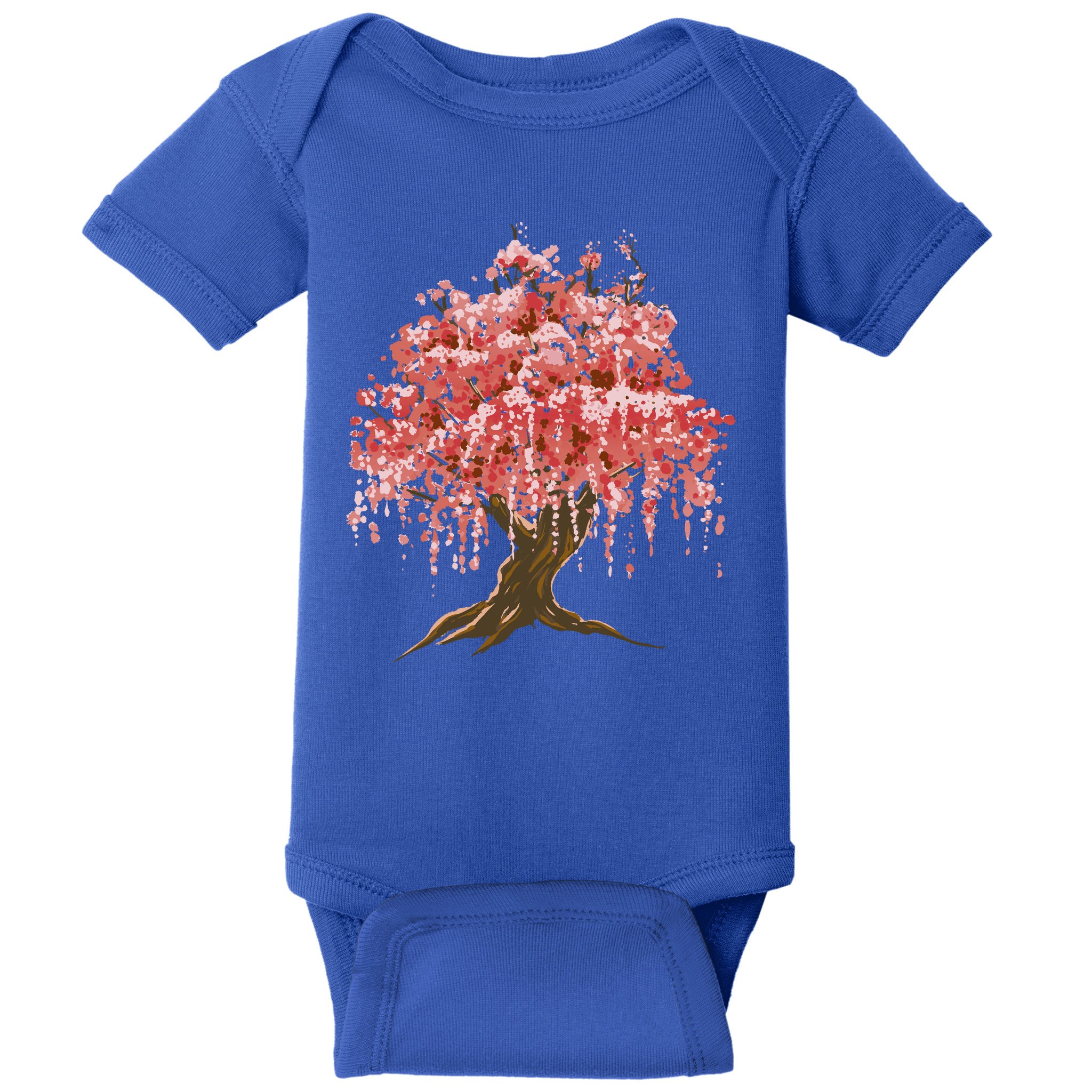 Sakura Japanese Tree Art Baby Bodysuit