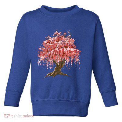 Sakura Japanese Tree Art Toddler Sweatshirt