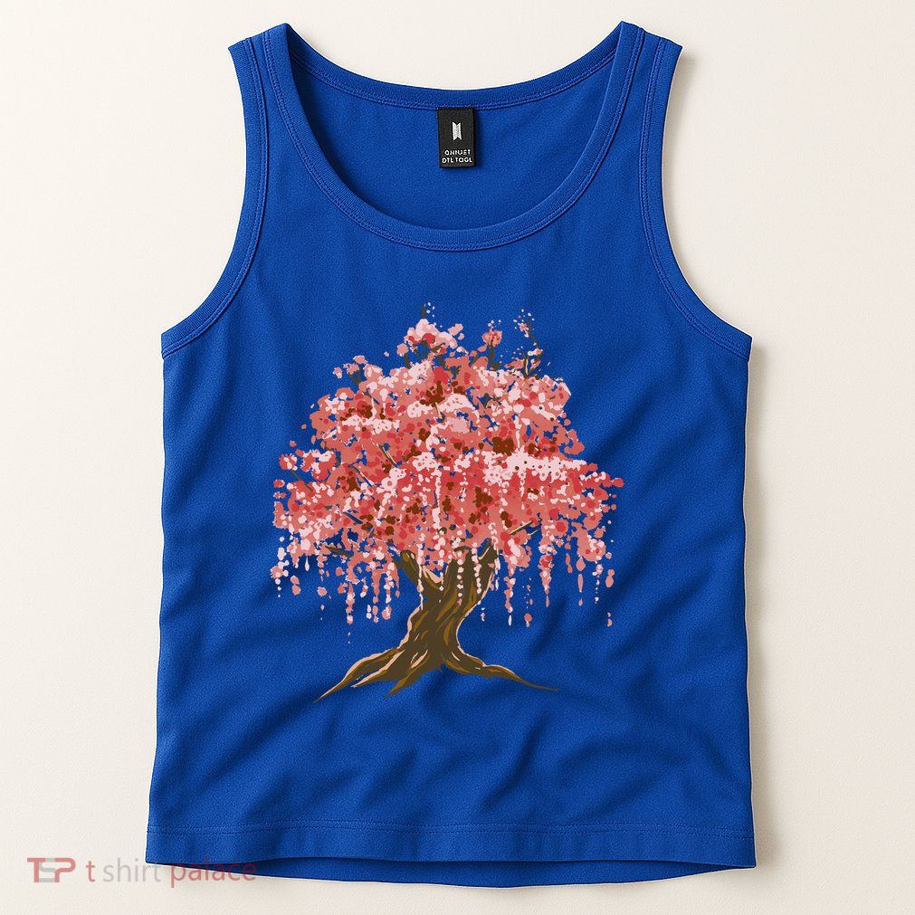 Sakura Japanese Tree Art Tank Top