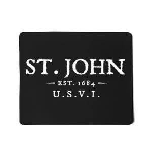 St John Usvi Throwback Letter Vacation Souvenir Mousepad