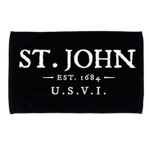 St John Usvi Throwback Letter Vacation Souvenir Microfiber Hand Towel