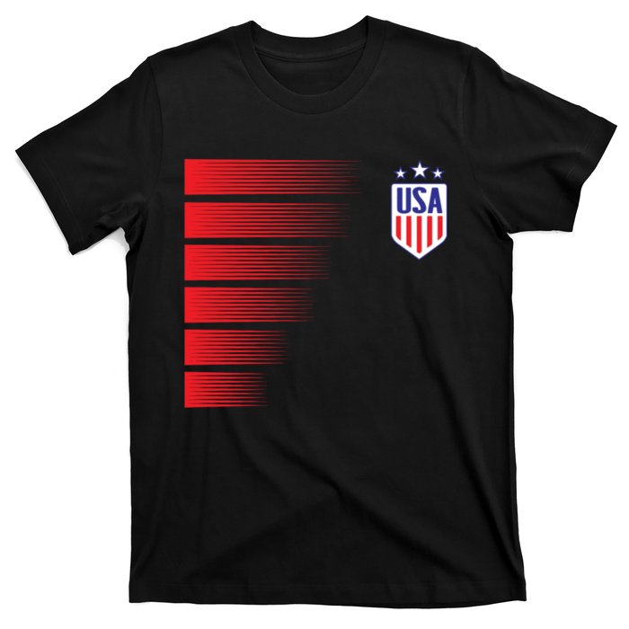 Soccer Jersey Usa Fan Flag Stars T-Shirt