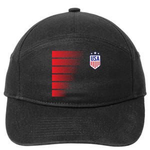 Soccer Jersey Usa Fan Flag Stars 7-Panel Snapback Hat