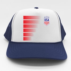 Soccer Jersey Usa Fan Flag Stars Trucker Hat