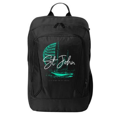 St. John U.S. Virgin Islands Sailboat City Backpack