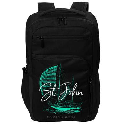 St. John U.S. Virgin Islands Sailboat Impact Tech Backpack