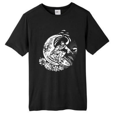 Surfing Jesus Vintage Distressed Cool Style Tall Fusion ChromaSoft Performance T-Shirt