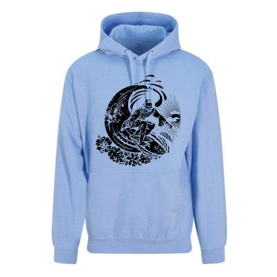 Surfing Jesus Vintage Distressed Cool Style Unisex Surf Hoodie