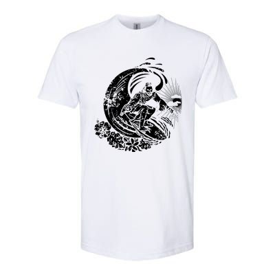 Surfing Jesus Vintage Distressed Cool Style Softstyle CVC T-Shirt