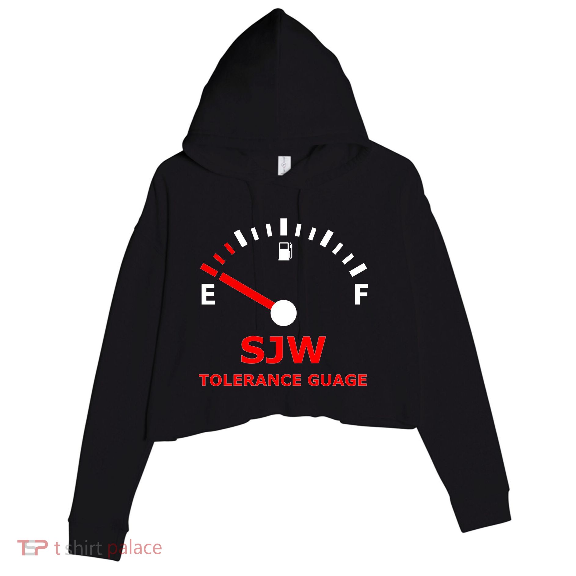 SJW Tolerance Guage Crop Fleece Hoodie