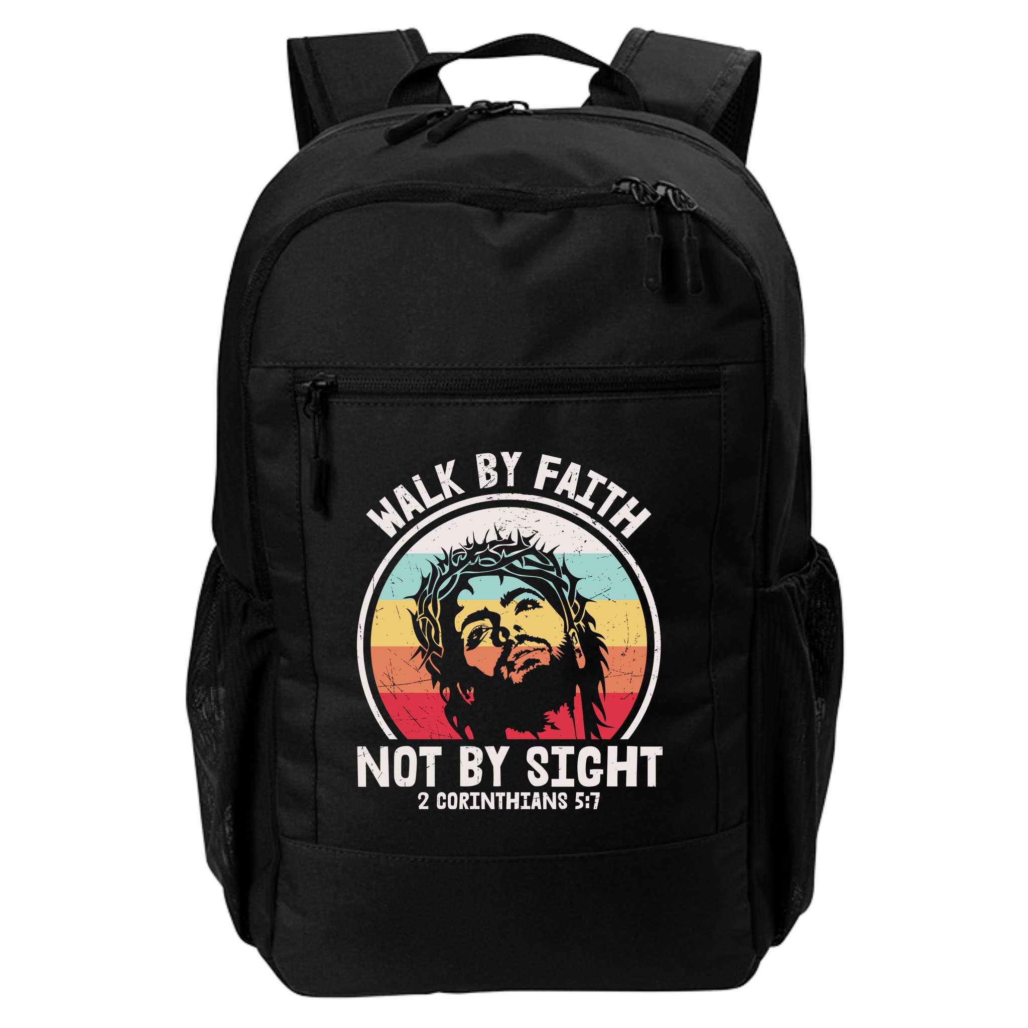 Sunset Jesus Walk By Faith Backpack