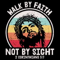 Sunset Jesus Walk By Faith Wool Snapback Cap