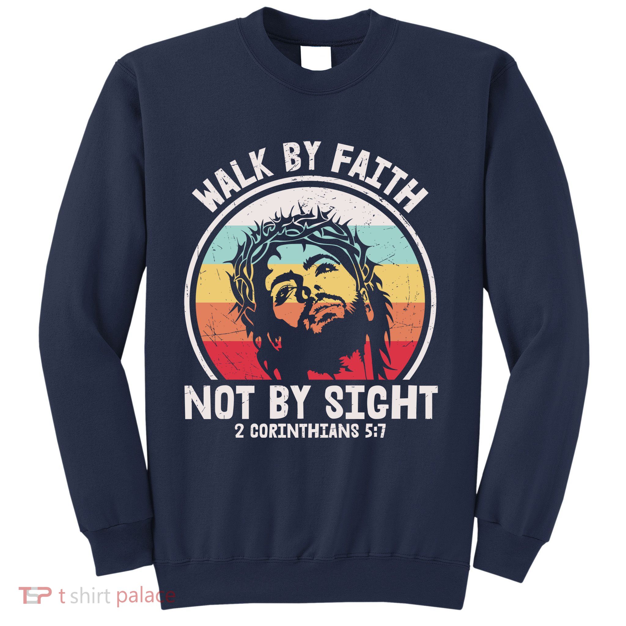 Sunset Jesus Walk By Faith Sweatshirt