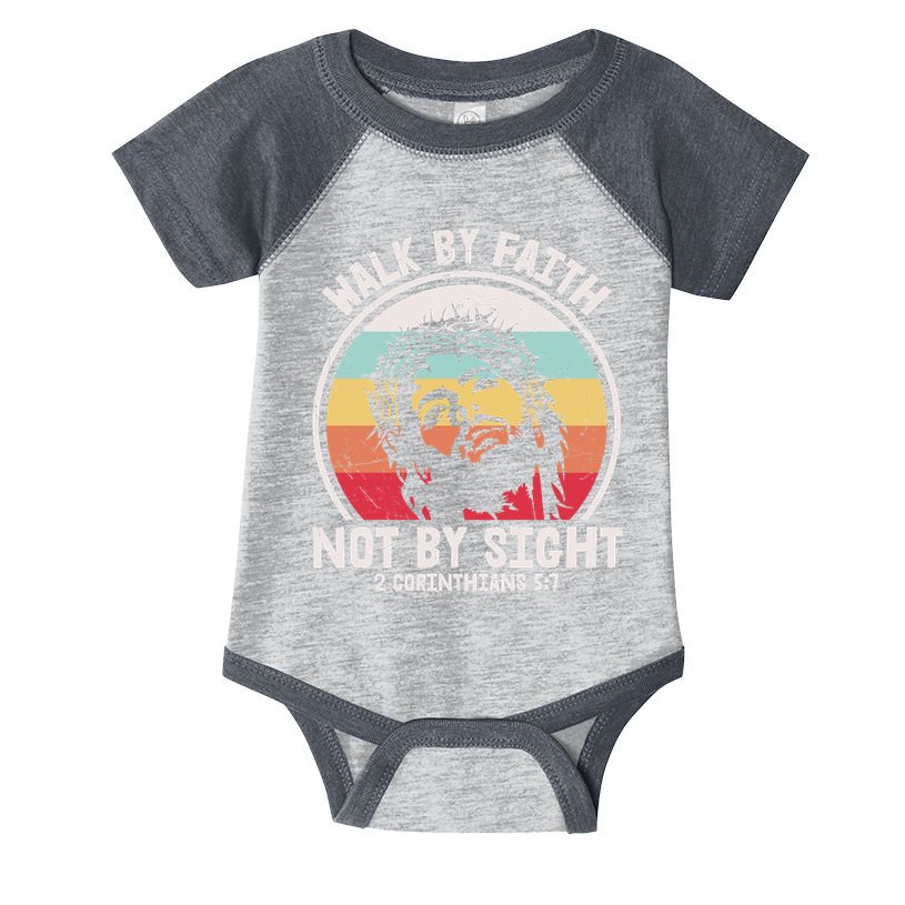 Sunset Jesus Walk By Faith Infant Baby Jersey Bodysuit