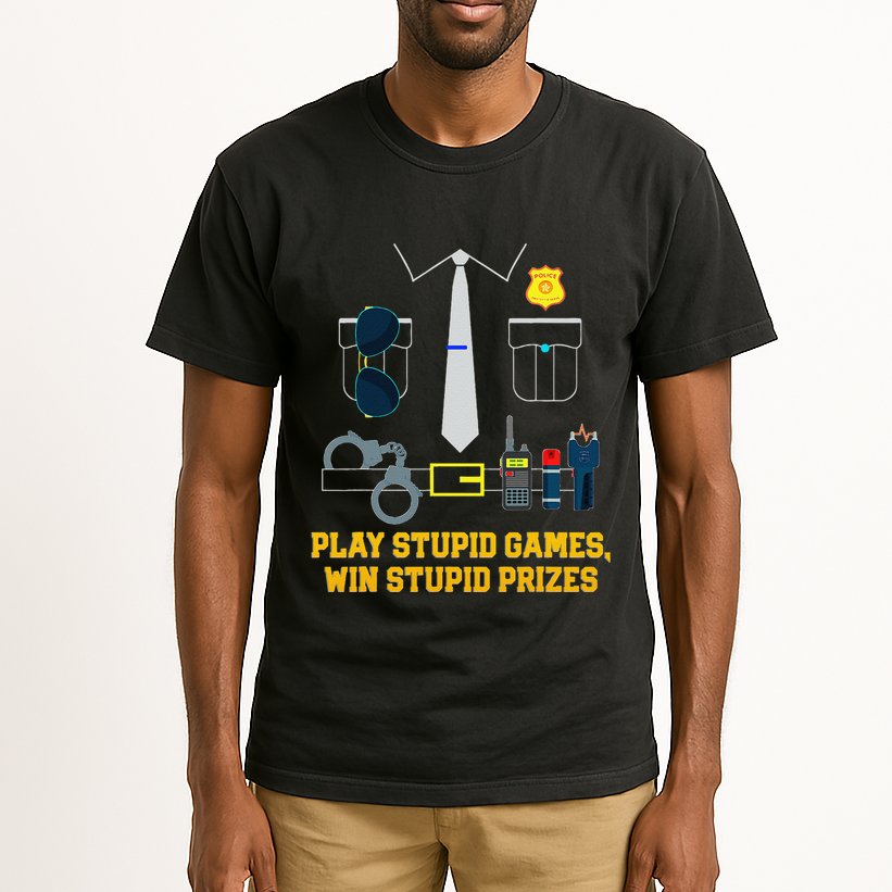 Serving Justice With A Side Of Style Funny Police Tall T-Shirt