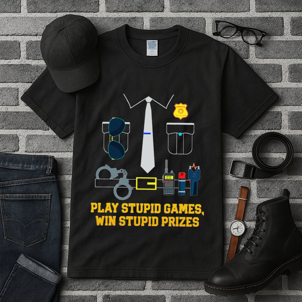 Serving Justice With A Side Of Style Funny Police Tall T-Shirt