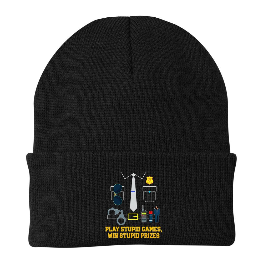 Serving Justice With A Side Of Style Funny Police Beanie